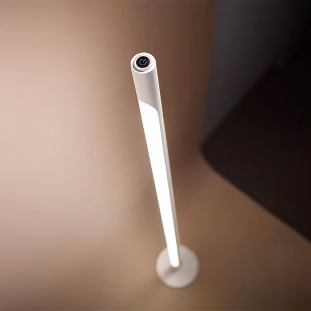 Piantana Moderna Perenz Stick in Metallo Bianco con LED da 22W 3000K Dimmerabile – 1
