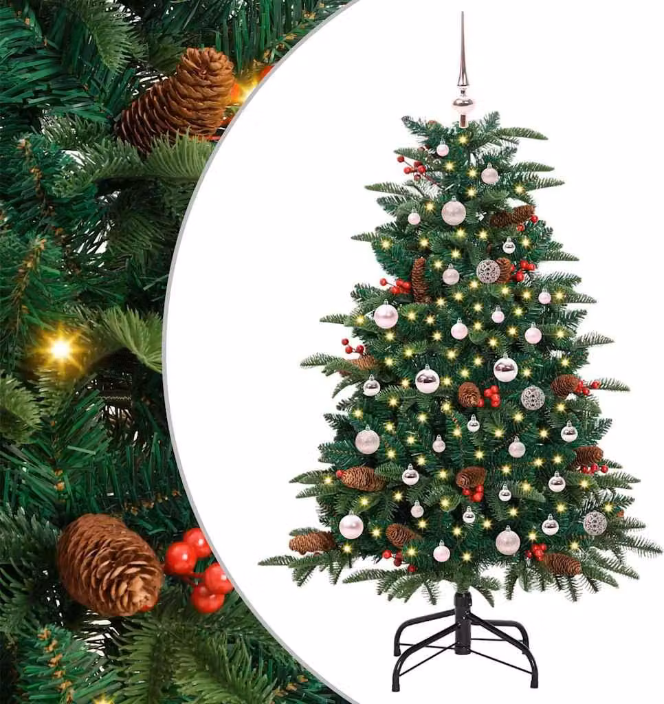 Albero di Natale artificiale con 150 LED Verde 150 cm