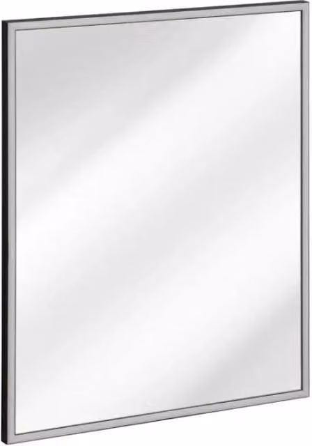 Specchio bagno LED rettangolare grafite 83x68 cm design