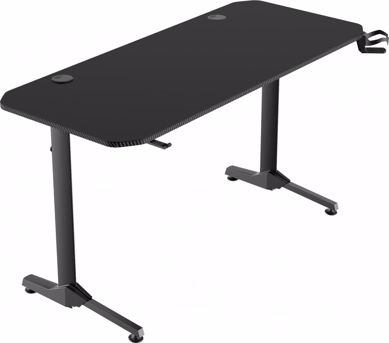 Scrivania da gioco VDD Gaming con tappetino per mouse integrato - 140 cm x 60 cm - Nera