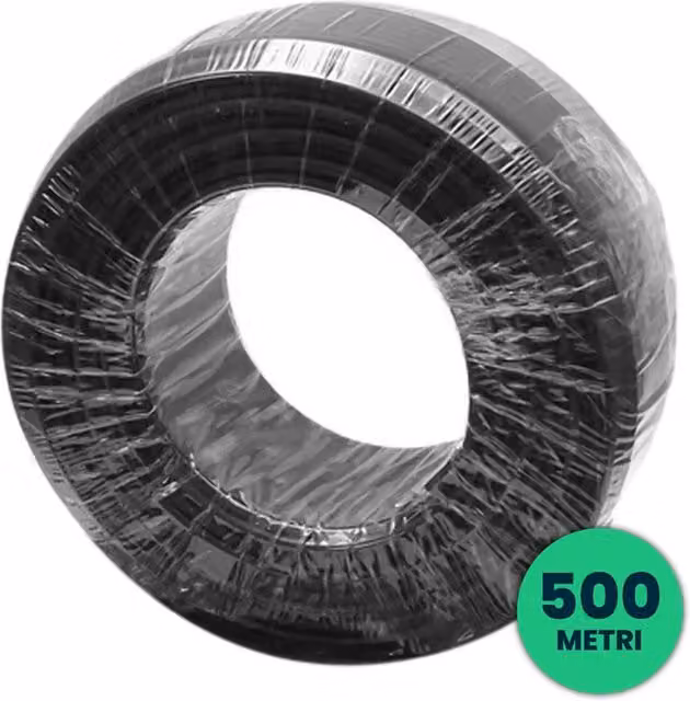 V-TAC Cavo Solare Unipolare Nero 6 mmq Bobina da 500 Metri – 1