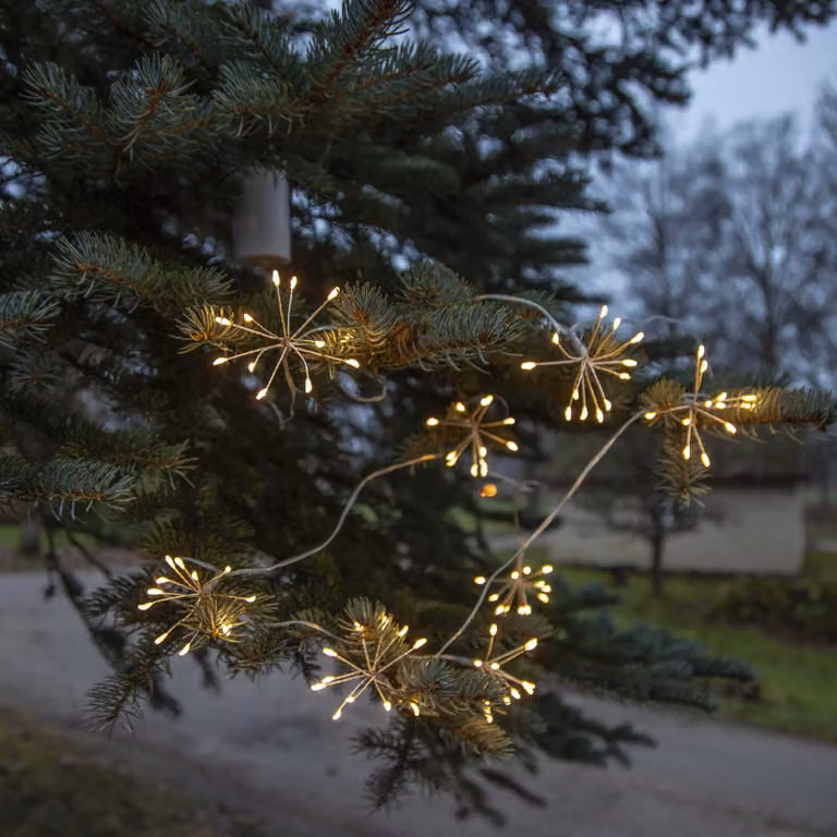 Catena decorativa floreale a led DEW DROP per batterie