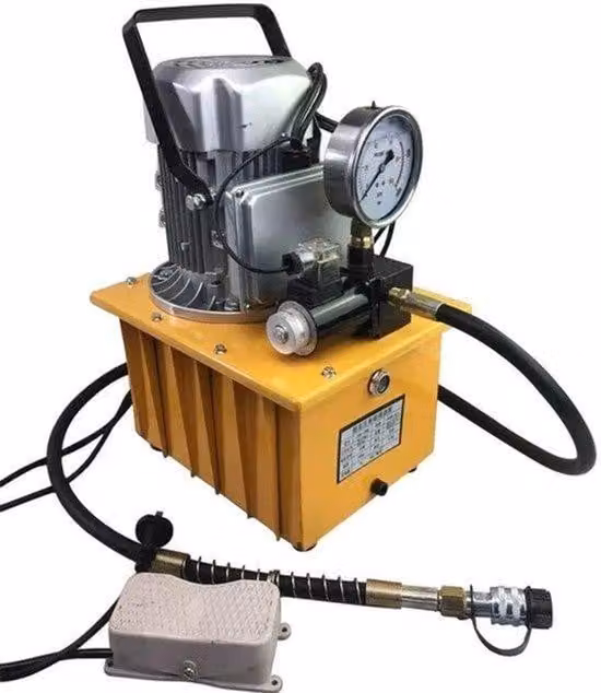 Pompa idraulica elettrica - Potenza: 750W - Sistema di pressione: 700 bar - Acciaio resistente per applicazioni industriali
