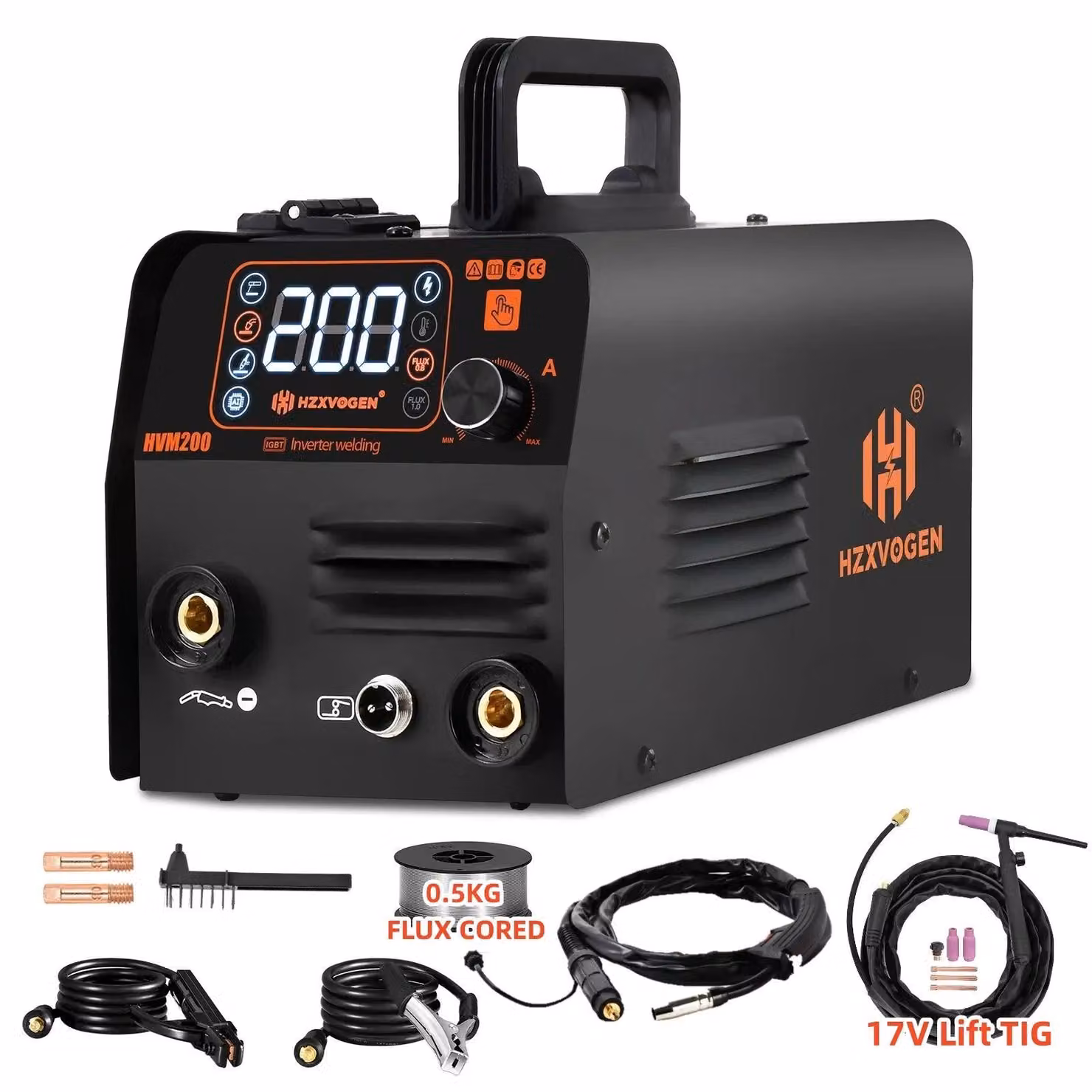 Hzxvogen - Saldatrice - Saldatrice elettrica - 3 in 1 MIG/TIG/MMA - Senza gas per saldatura a punti in ferro