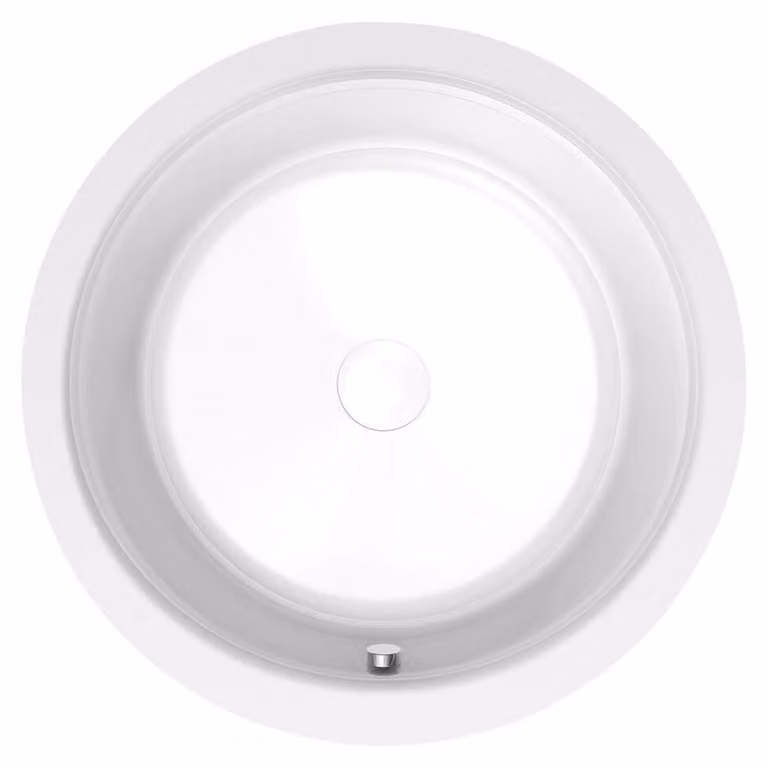 Vasche da bagno Polysan - Vasca rotonda OBLO con struttura, 1650x480 mm, bianco 72840