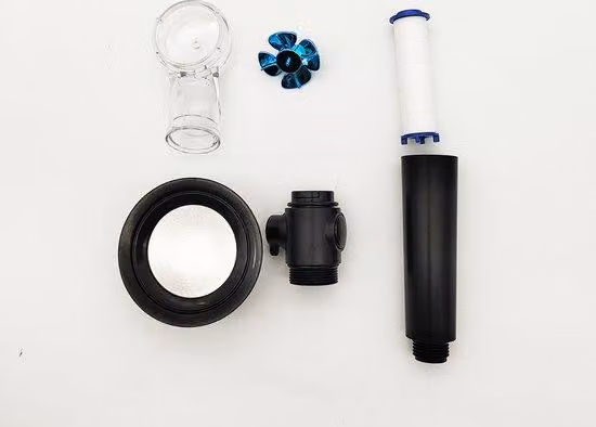 Soffione doccia ad alta pressione con manopola regolabile e filtro integrato per il bagno