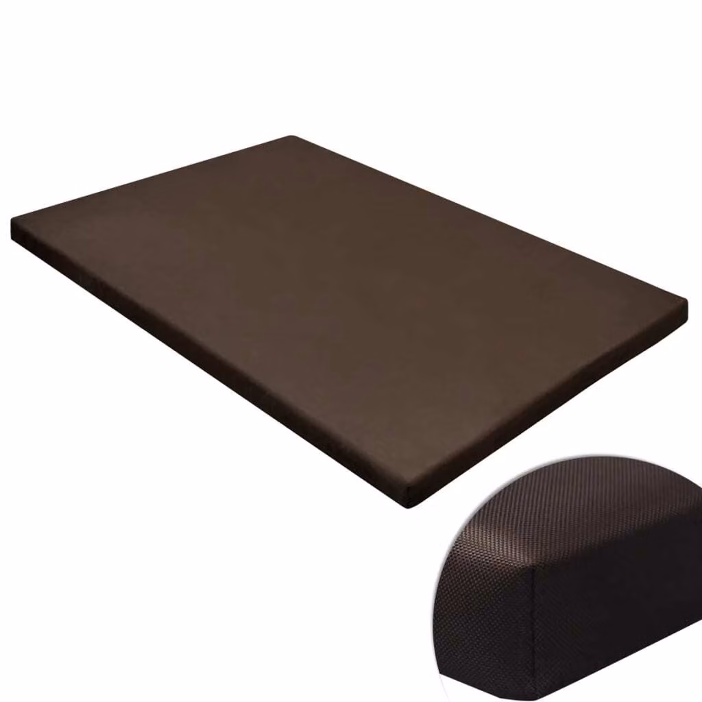 The Living Store Letto per cani Tappetino quadrato marrone M