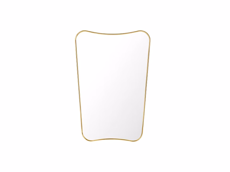F.A. 33 Specchio Rettangolare 54x80 cm Ottone