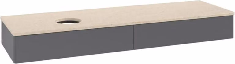 V&B Mobiletto senza struttura frontale - illuminazione Antao 160x50cm, WBP botti., Anthrac. m Lac