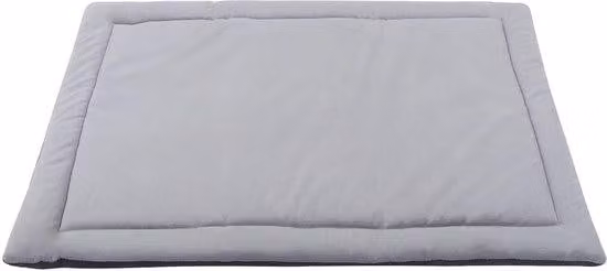 Cuccia morbida per cani, antiscivolo, lavabile, grigia, 74x53 cm