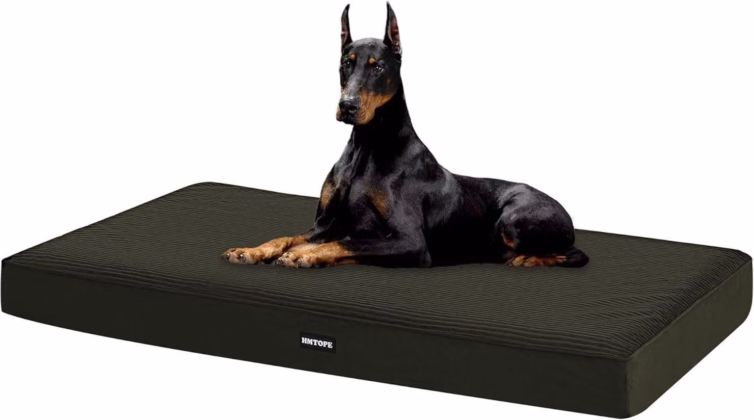 Cuccia per cani, 120 cm, 10 cm di spessore, adatta a cani di grossa taglia, color verde oliva, antiscivolo, ideale per cani di grossa taglia