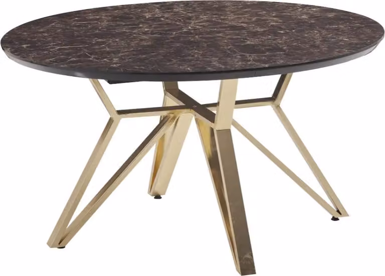 Luxus Esstisch Esszimmer Tisch Metall Gold Tische Esstische Möbel Einrichtung
