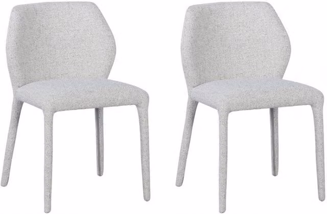 Set 2 Sedie da Soggiorno 50x55x77,5 cm in Poliestere Libby Rainy