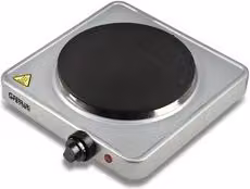 Fornello elettrico a 1 zona G3 Ferrari Caldone Silver G10121 con resistenza radiante da 1500W, L/P/H: 25 x 29 x 6,5 cm