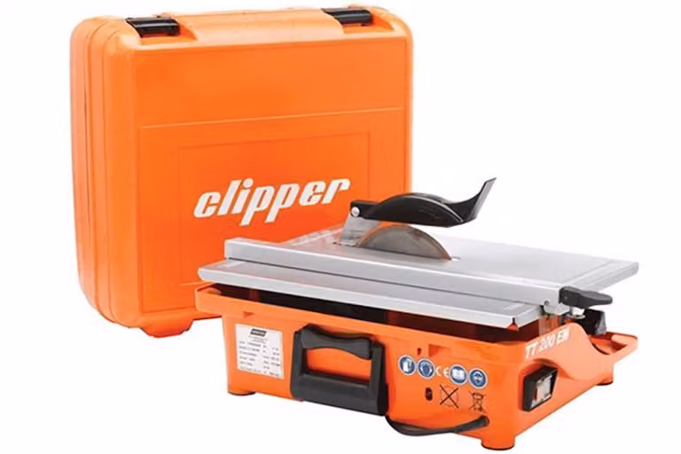 Macchina per il taglio di piastrelle Norton Clipper TT200 EM con disco diamantato e custodia