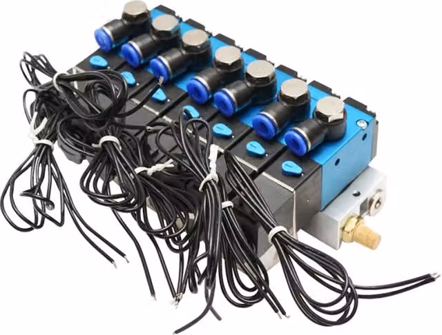 Scatola elettrovalvola verricello CD Trattore forestale 12V 5 chiusi, 2 aperti