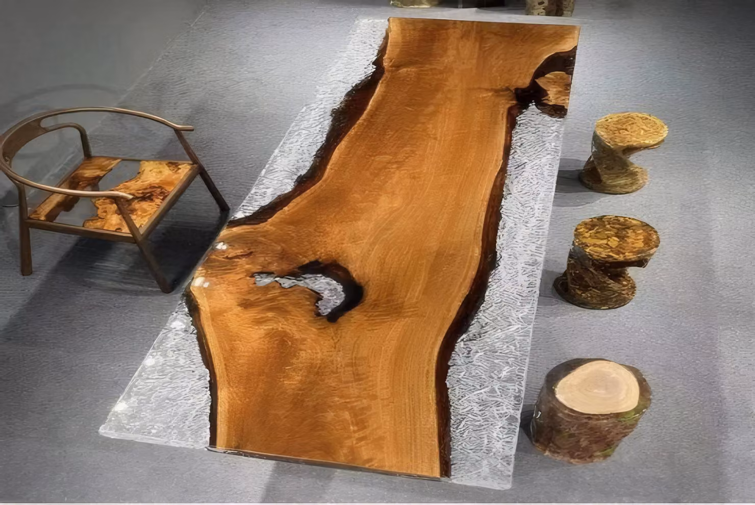 Luxuriöser Esszimmer Tisch Moderne Harztische Stilvolle Epoxidtische