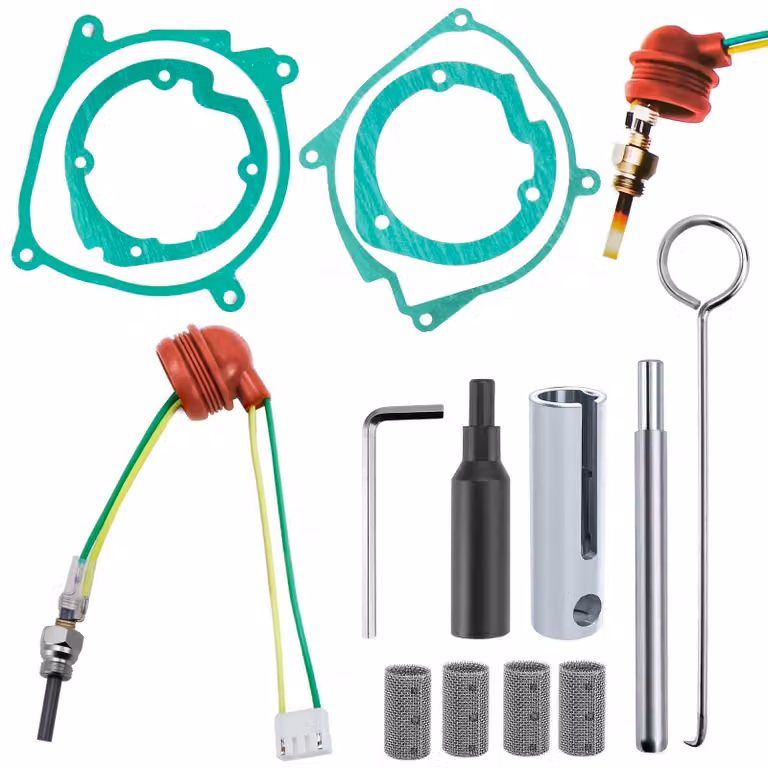 Stufa riscaldante verticale - 12 V, 2-8 kW - Vetroceramica - Per auto e camion diesel - Accessorio riscaldante