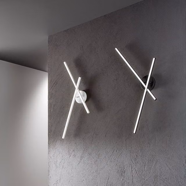 Perenz Syncro Applique Plafoniera LED Regolabile Bianca in Metallo e Plastica