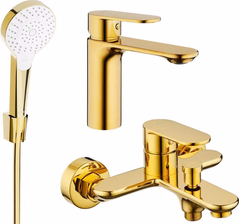 Mexen Milo R05 set da bagno, dorato - 71303R05-50
