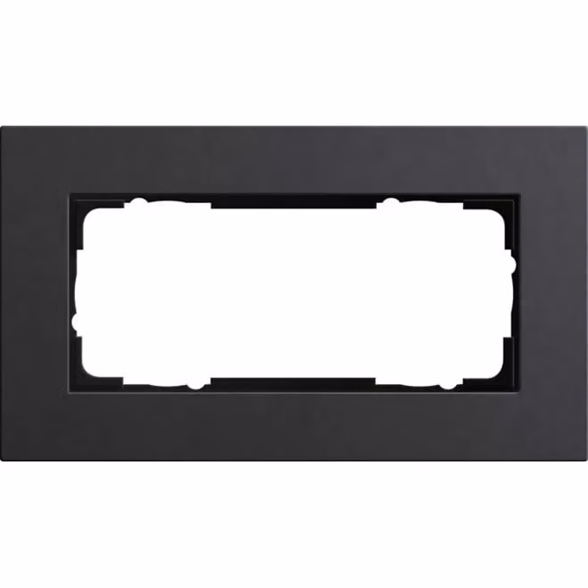Cornice di copertura Gira a 2 moduli senza barra centrale Gira Esprit Lin.Mplx.Antracite 1002226