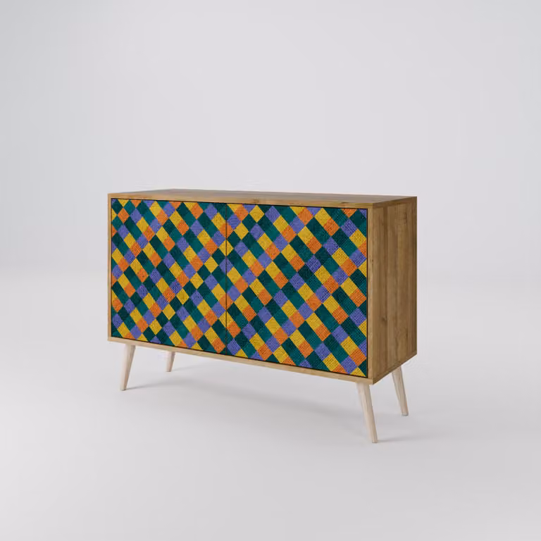 Cassettiera Spacerebels a 2 ante - credenza cassettiera - credenza alta - mobile guardaroba - soggiorno camera da letto - 57,5×111×42 (HxLxP)