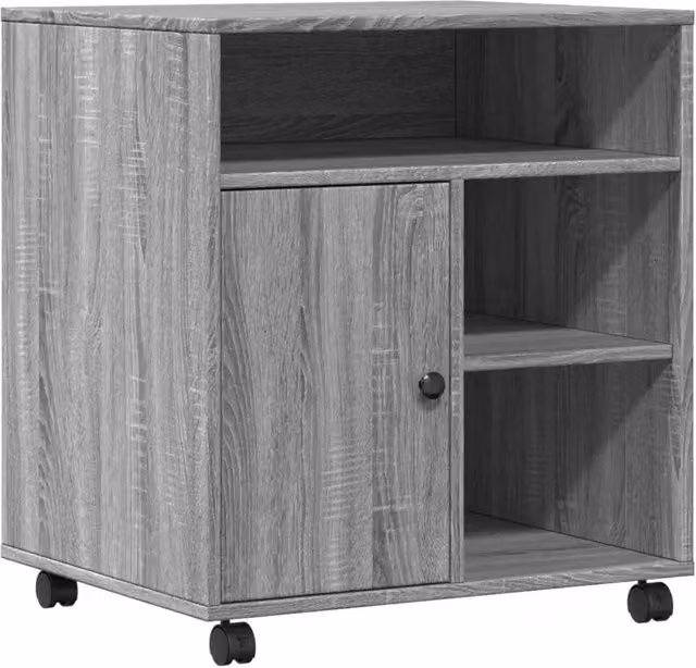 Supporto per Stampante con Ruote Grigio Sonoma L: 60 cm, P: 50 cm, H: 67 cm CFW1511721 – 1