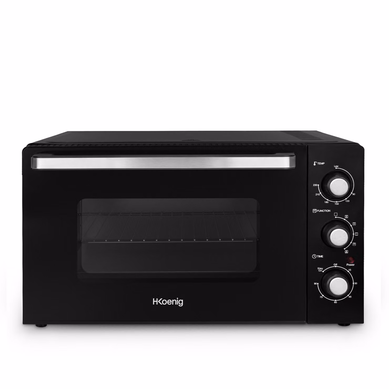 Fornetto elettrico H.Koenig nero con convezione, capacità 42 l e potenza 2000 W – 2