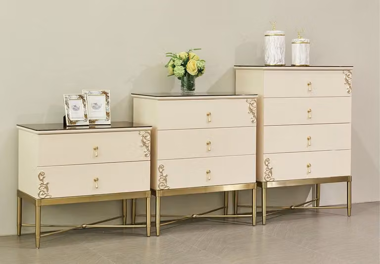 Klassische Barock modern Stil Kommode Sideboard Kommoden Holz Schrank Anrichte