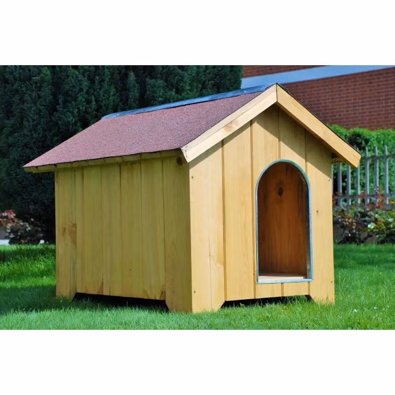 Cuccia per cani in legno di pino Cabex Co Srl Serie Super Dog Mod. 500/04 colore marrone con tetto rimovibile L/P/H: 110 x 85 x 70 cm – 2