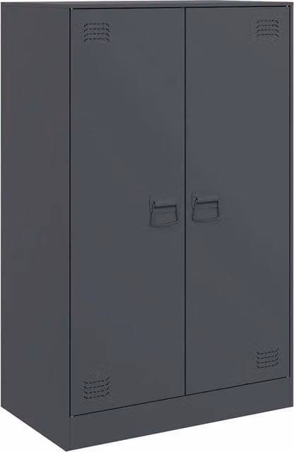 Credenza | Madia | Buffet da pranzo | Armadio da pranzo Antracite 67x39x107 cm in Acciaio
