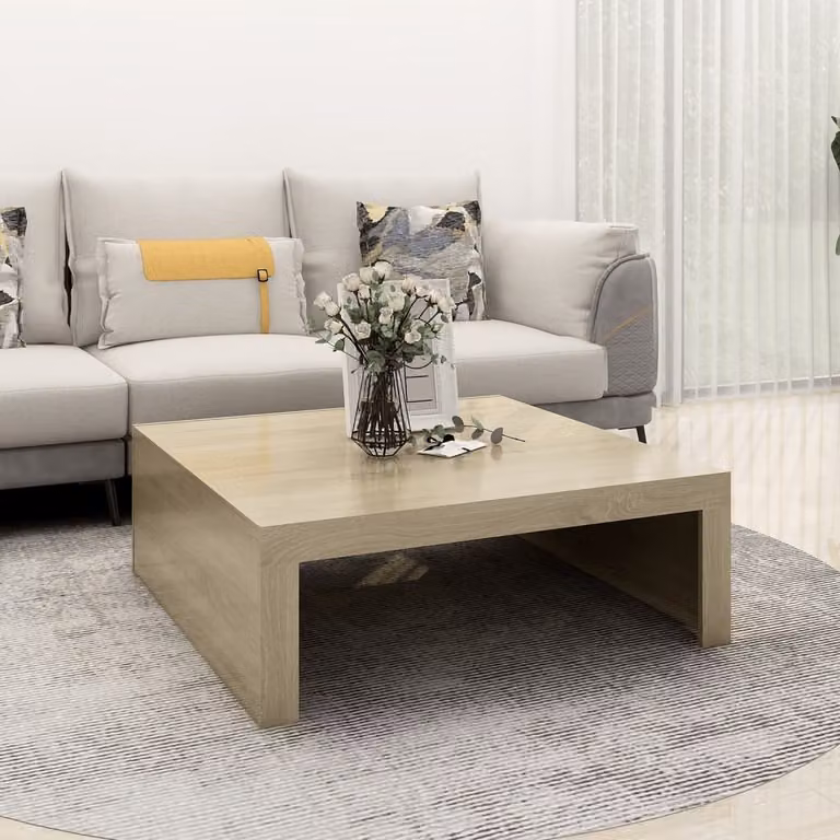 Maison Exclusive - Tavolino Sonoma in rovere 100x100x35 cm Materiale ligneo
