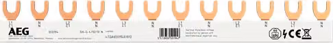 AEG Sbarra a forcella 4P 10mm2 12 pin (4TQA750194R1012)
