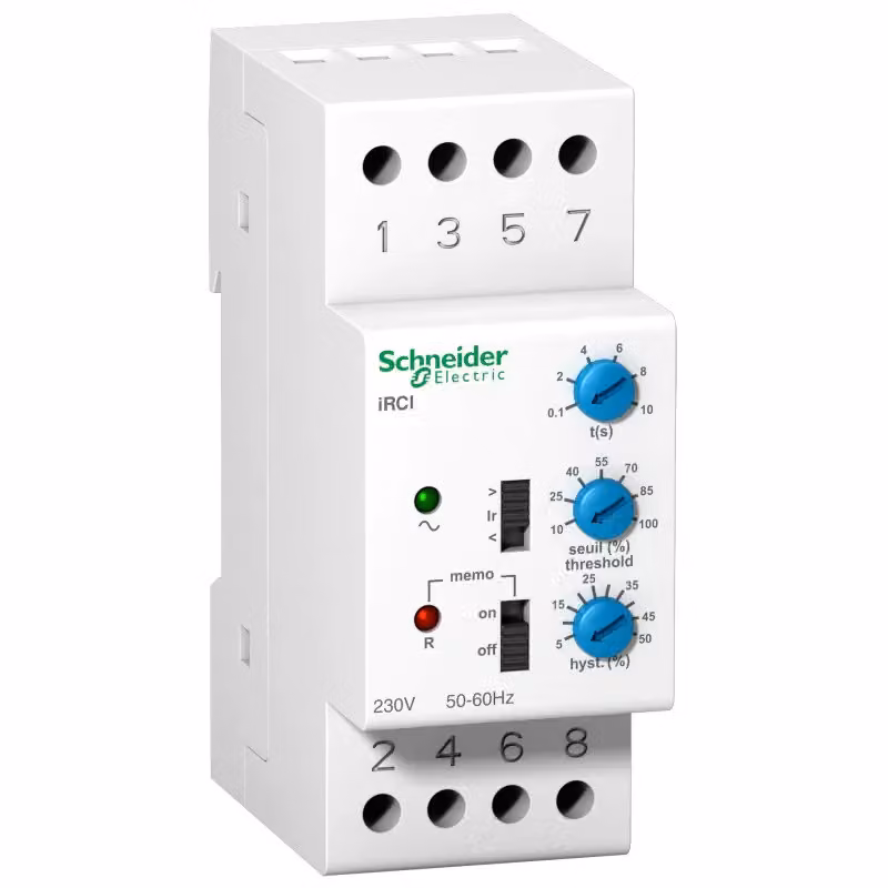 Relè di controllo corrente Schneider Electric iRCI, 8 A, 1 contatto in scambio, 230 V CA 50/60 Hz A9E21181