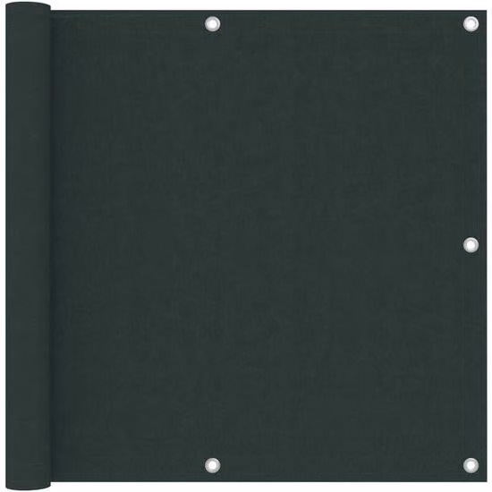 Tenda protettiva per balcone - 90x400 cm - Protezione della privacy - Verde scuro - Resistente al vento e ai raggi UV - Altezza standard