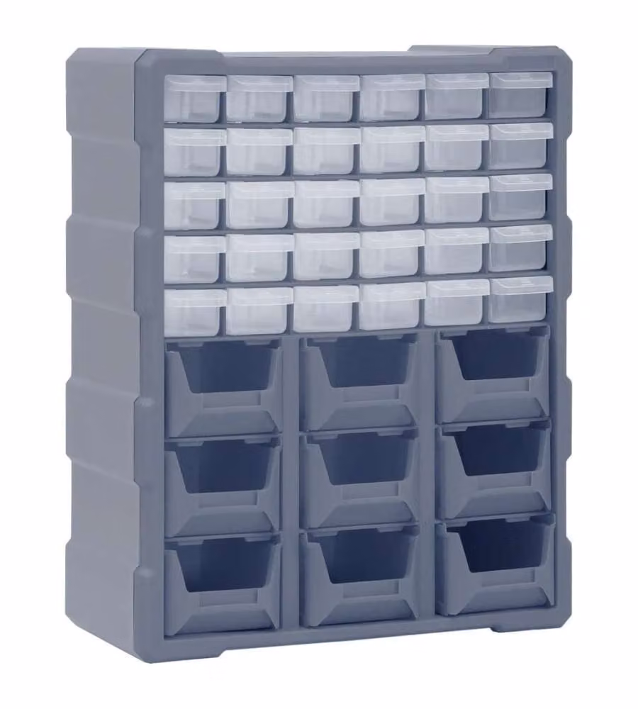 Mobile Contenitore con 39 Cassetti 38x16x47 cm