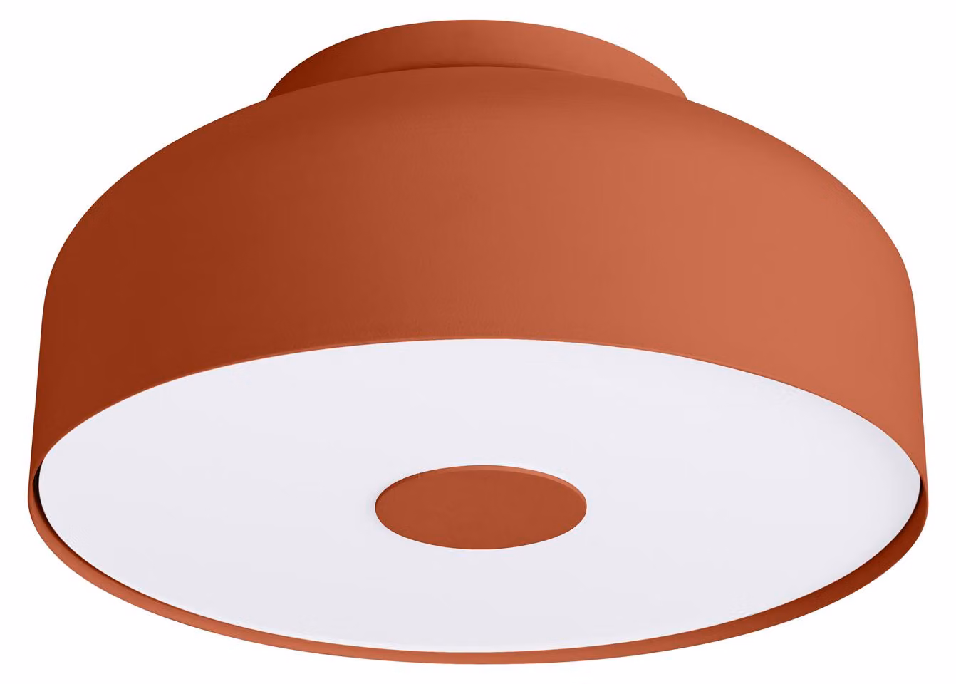 Lampada da soffitto OMIQ rosso ocra 4xE27 15W acciaio/PVC 15x30x30cm Sollux Lighting