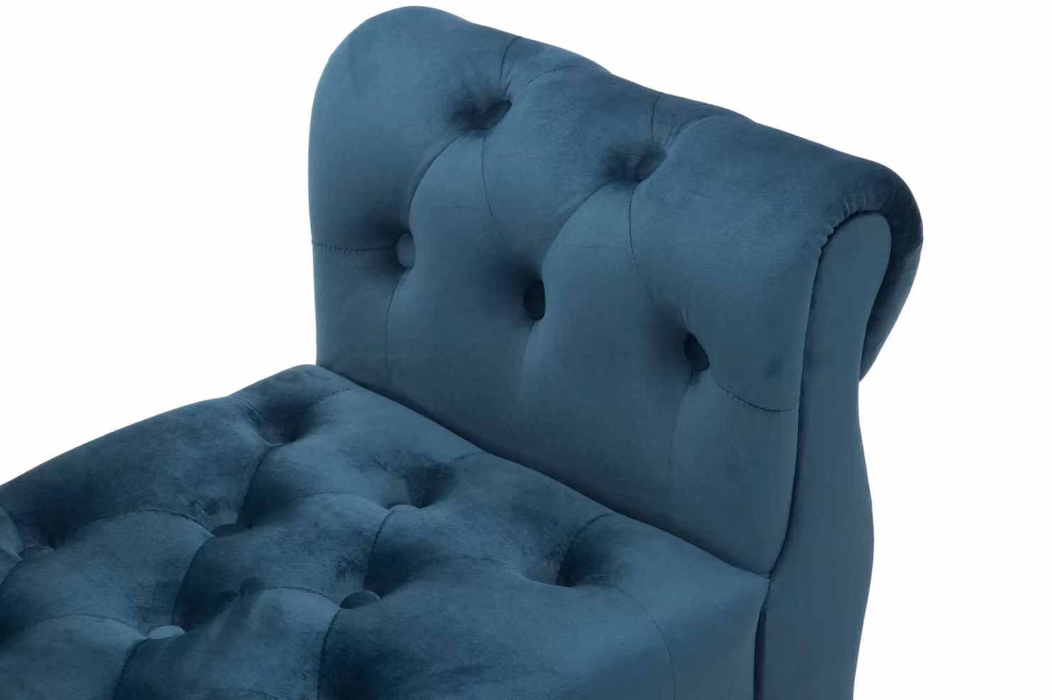 Panca Paris Charme1921 in velluto petrolio e oro, L 120 cm x P 40 cm x H 60 cm – 3
