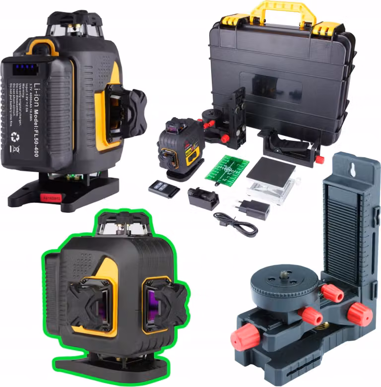 Laser a linee incrociate autolivellanti Cross 4D 4x360 IP54 laser da costruzione
