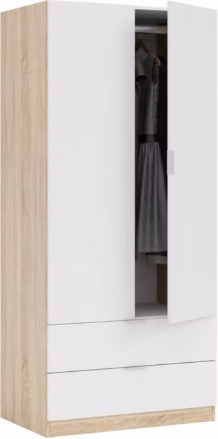 Armadio 2 Ante e 2 cassetti Cm. 80 x 52 x 180
