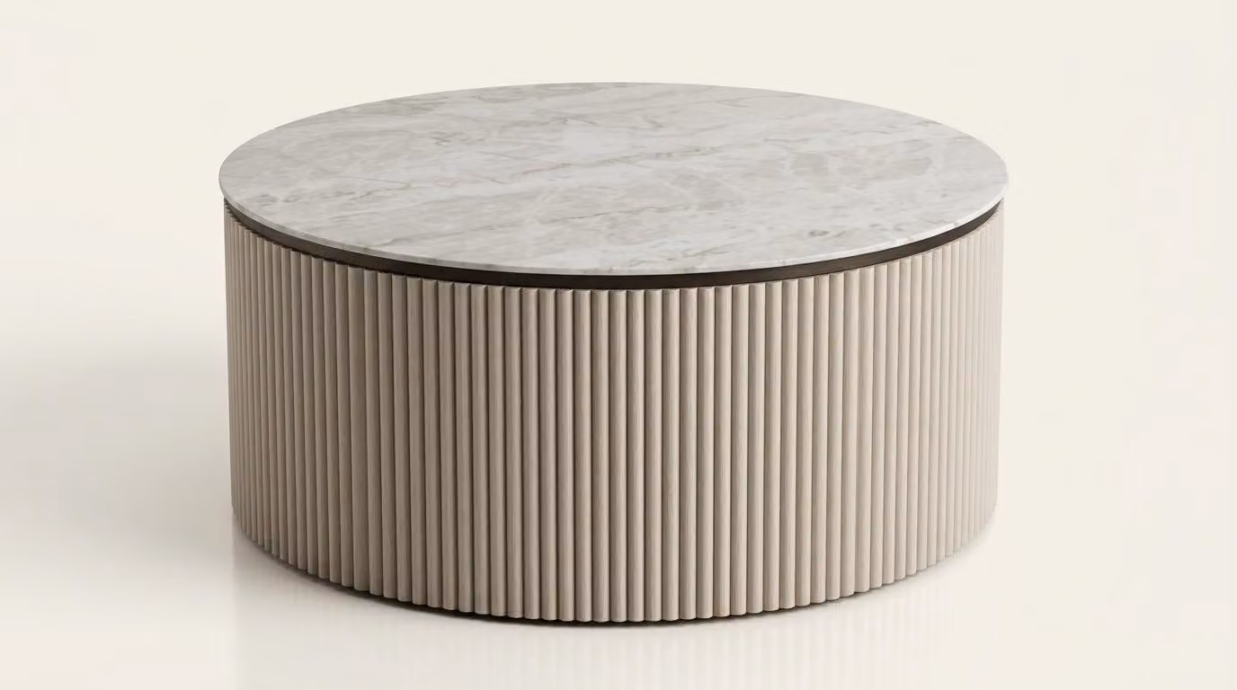 Tavolino da caffè, tavolino moderno, imitazione marmo, tavolino ausiliario, nuovo