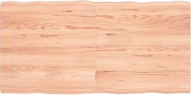 Piano Tavolo Marrone Chiaro 120x60x(2-4) cm Rovere Non Trattato 363960