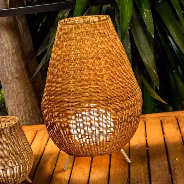 LÚZETE - LAMPADA DA TERRA ESTERNA SAONA 70 CAVO JUTA IN & OUT