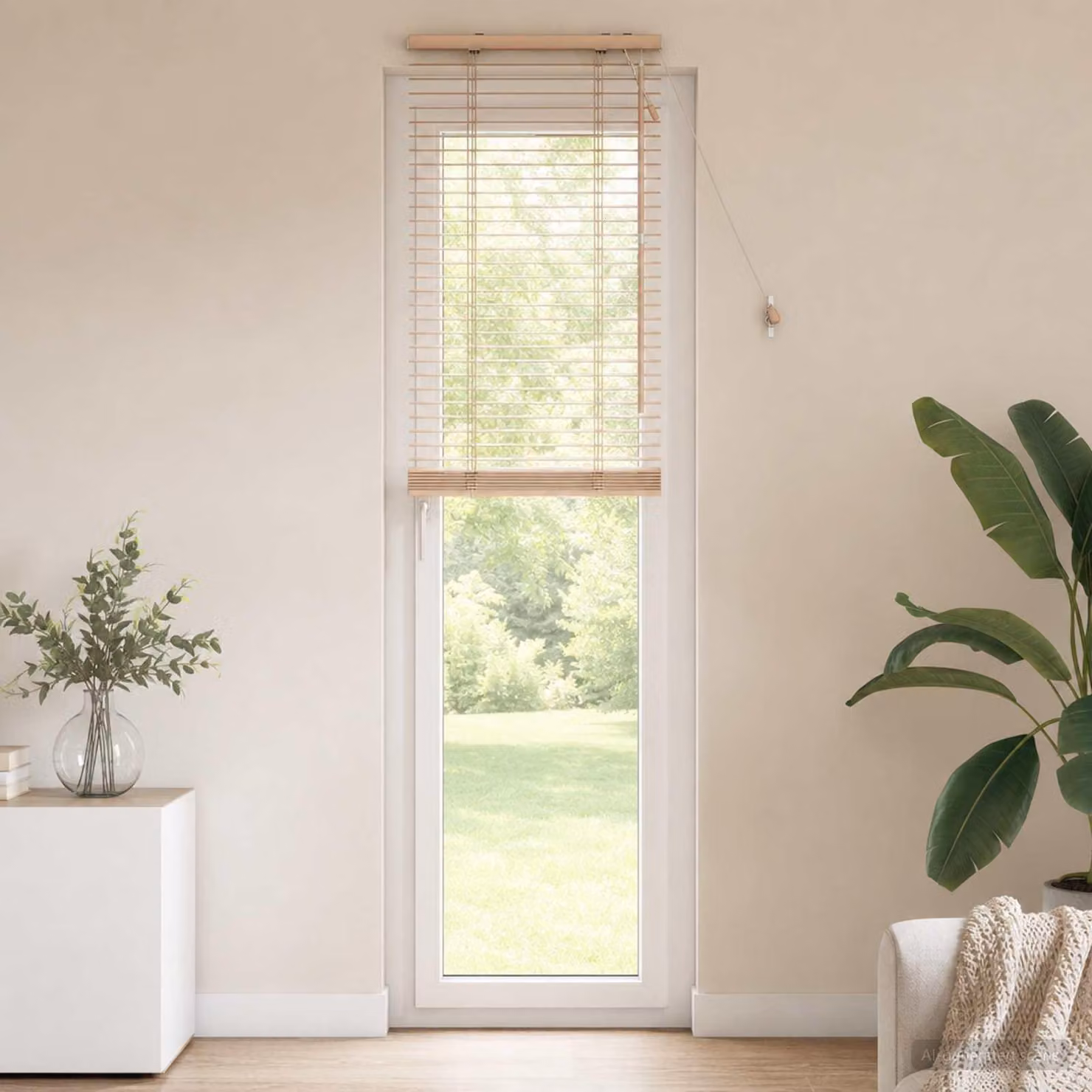 Persiane veneziane per finestre, finitura effetto legno, 55 x 250 cm, larghezza lamelle 35 mm