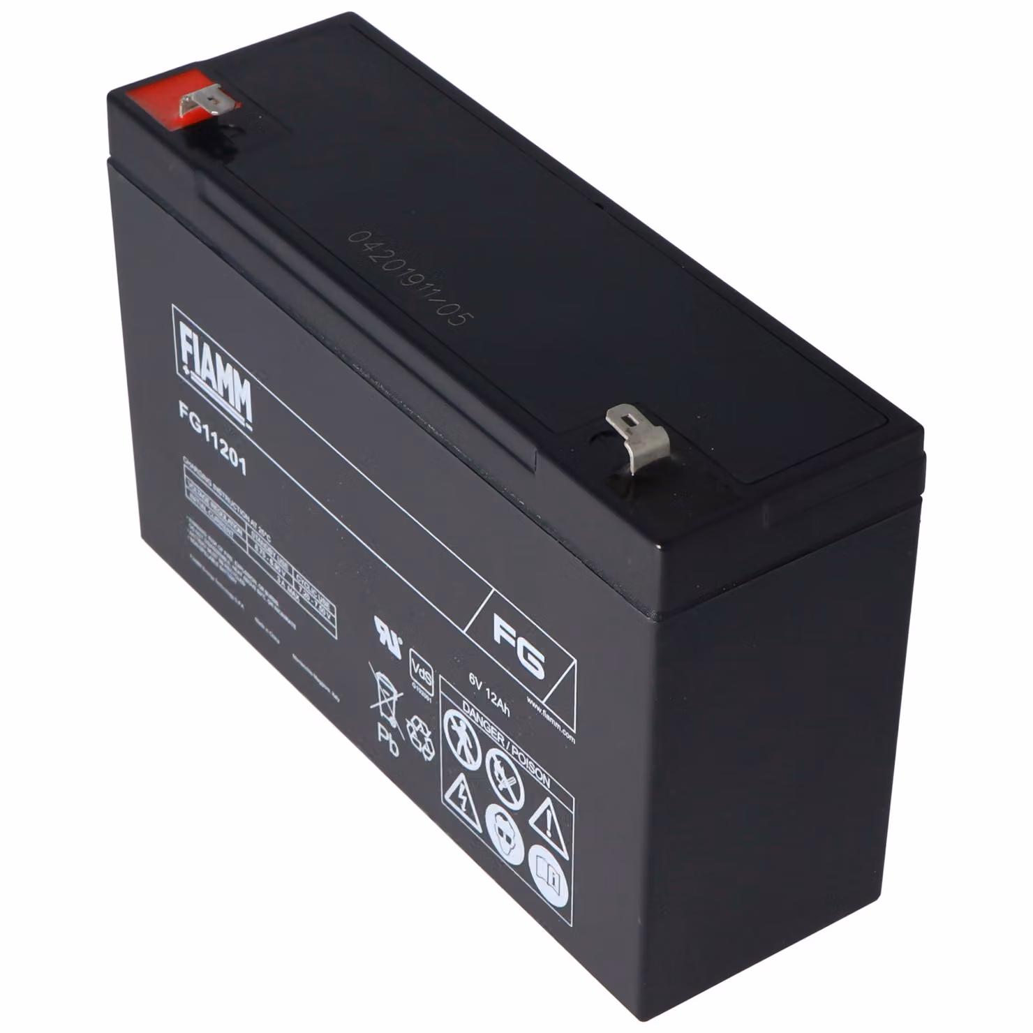 Fiamm FG11201 Batteria al piombo 6 Volt 12Ah
