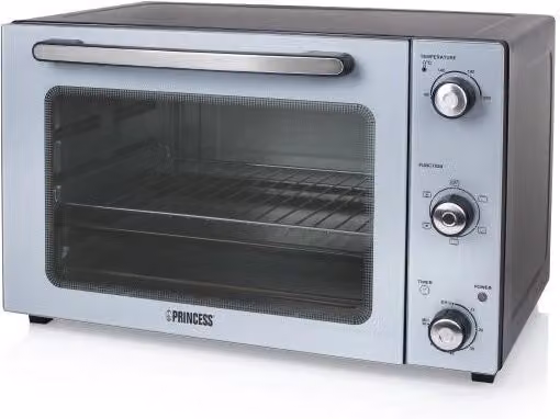 Forno a convezione Princess 01.112754.01.001 con grill, timer e spegnimento automatico, argento e nero, L/P/H: 45,0 x 36,0 x 30,5 cm – 1