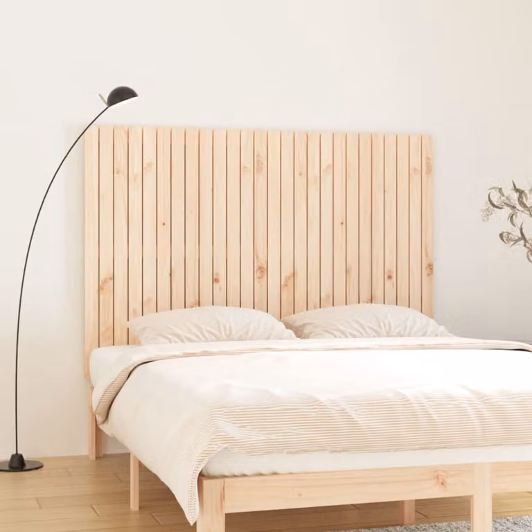Testiera da parete vidaXL in legno massello di pino marrone L: 166 cm, P: 3 cm, H: 110 cm