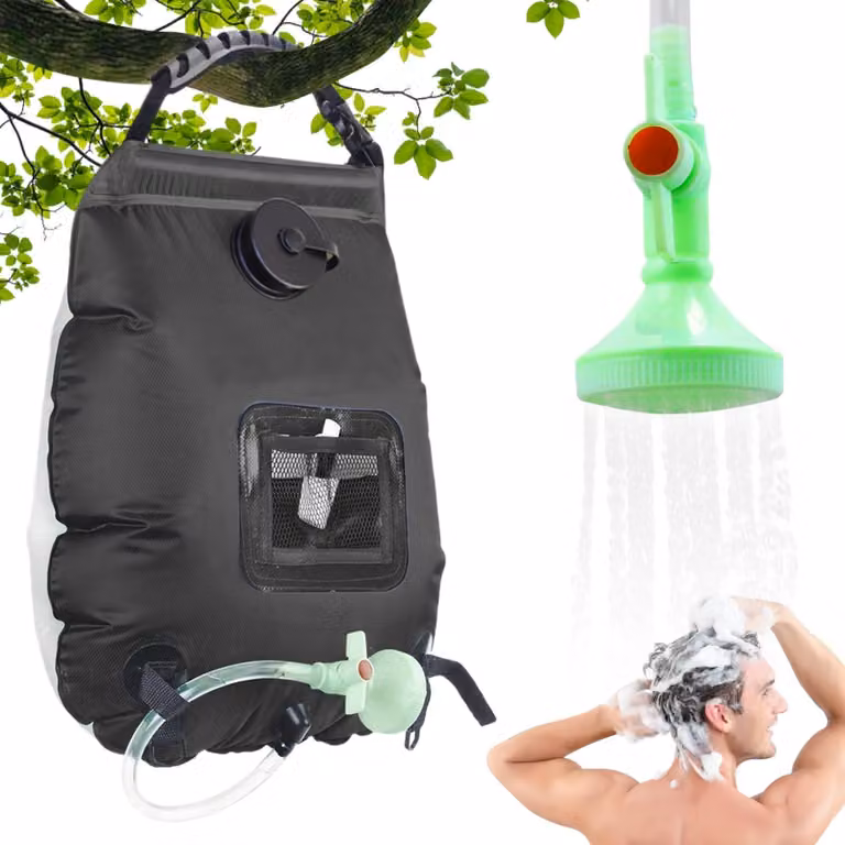 Set per doccia solare da 20 litri con soffione rimovibile
