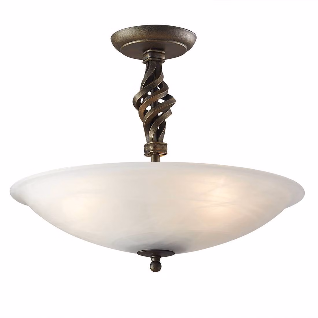 Lampada a sospensione Pembroke nero e oro, 3xE14x60W, vetro, dimensioni: 32x40x40 cm, IP20, Elstead