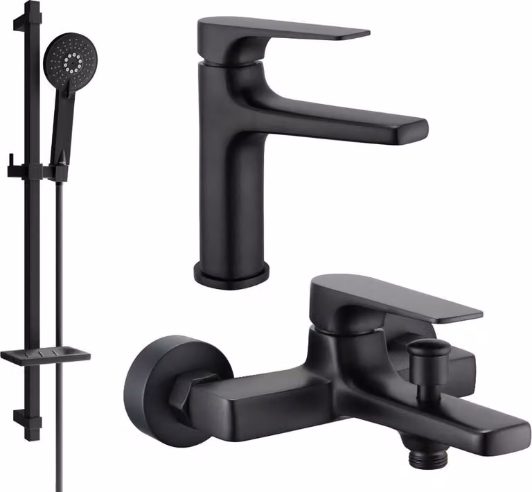 Mexen Lynx DQ40 set vasca, nero - 745903DQ40-70